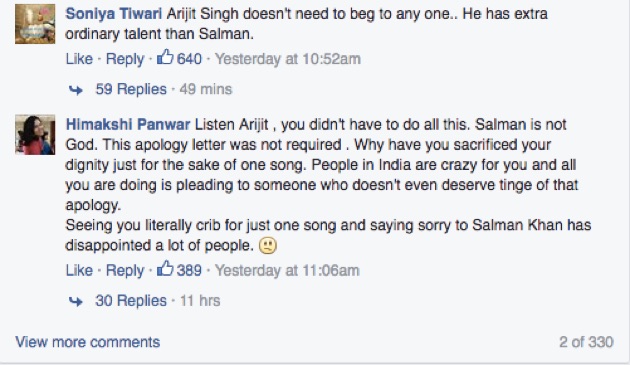 Arijit Singh Apology Letter 4